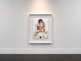 Originales abstraktes Kunstwerk – Mischtechnik