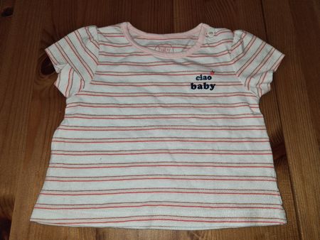 Baby Club T-Shirt Gr. 68, gestreift