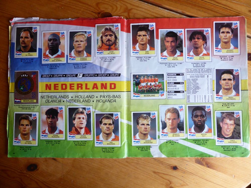 Panini - World Cup USA 94 - Album complet