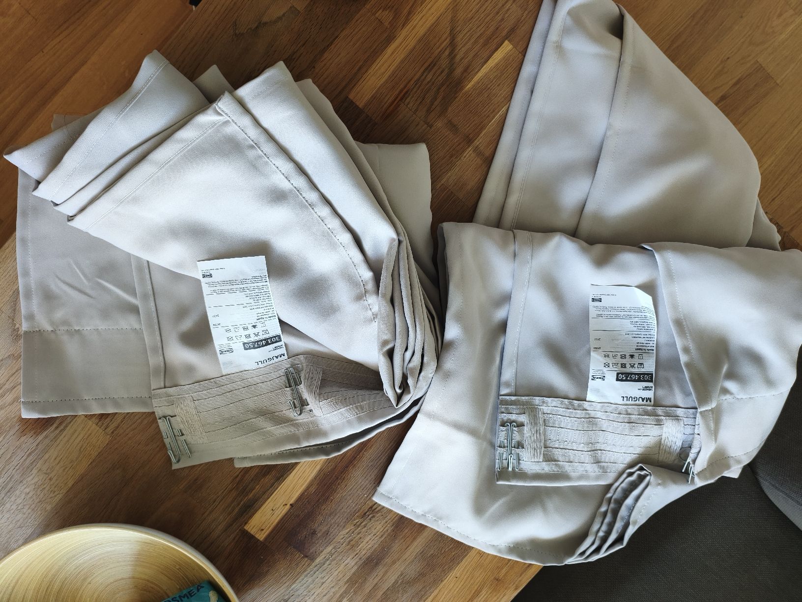 Rideaux: IKEA MAJGULL curtains light grey 145x250cm pair used – D'occasion à Zürich par yul_7ccq