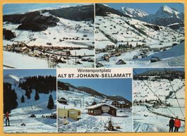 ALT ST. JOHANN SELLAMATT Übungs-Skilift Camping Pistenraupe