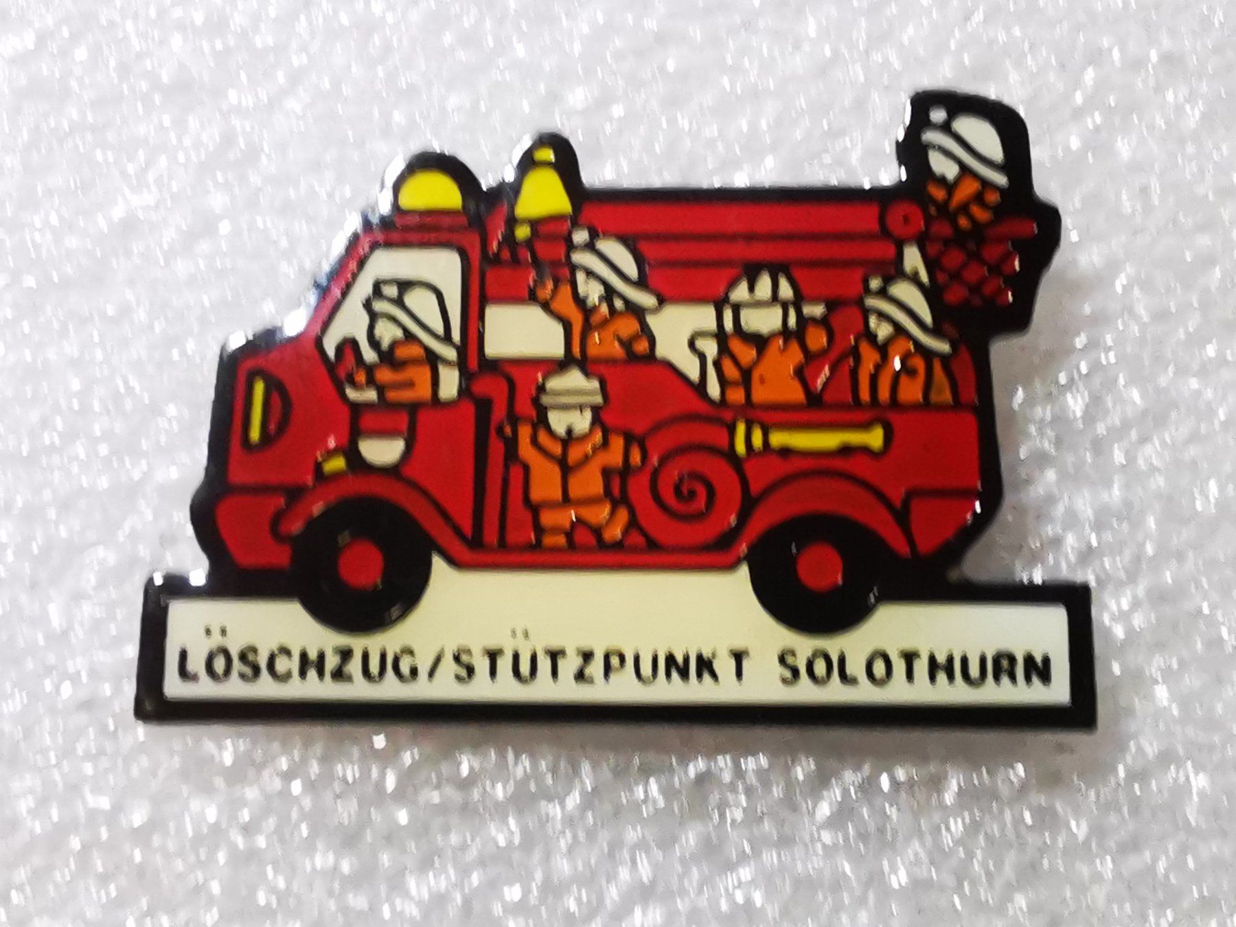 Placchette & Badge: Ansteckpin 67: Löschzug Solothurn – Usato da Oppligen venduto da Pin-Fall-Shop