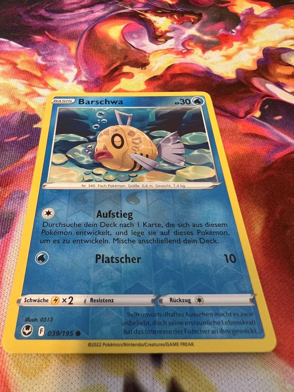Pokémon Carte collezionabili: Barschwa (SIT 039) / Reverse Holo / Silberne Sturmwinde – Nuovo (secondo la descrizione) da Bülach venduto da CherryBlu