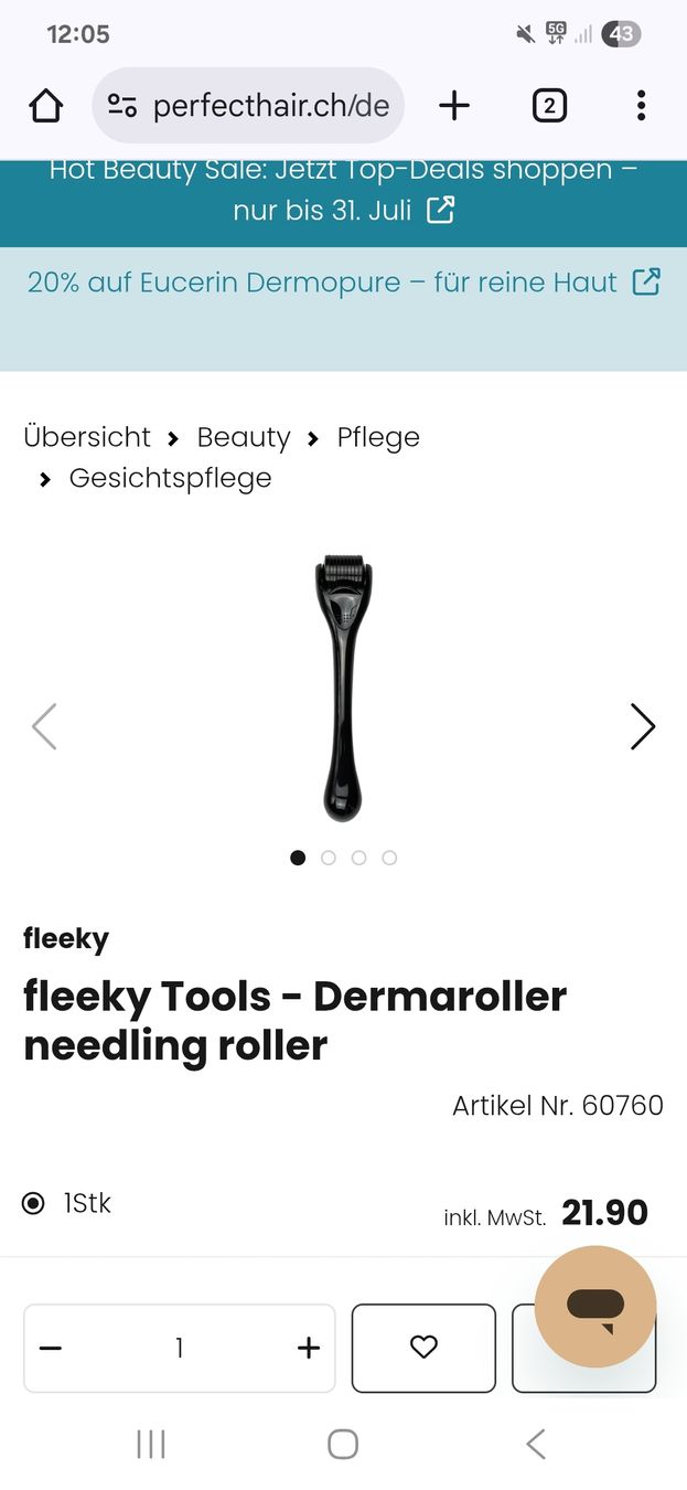 Cura del viso: Fleeky Dermaroller – Nuovo e nell'imballaggio originale da Brig venduto da SarahsWardrobe 3