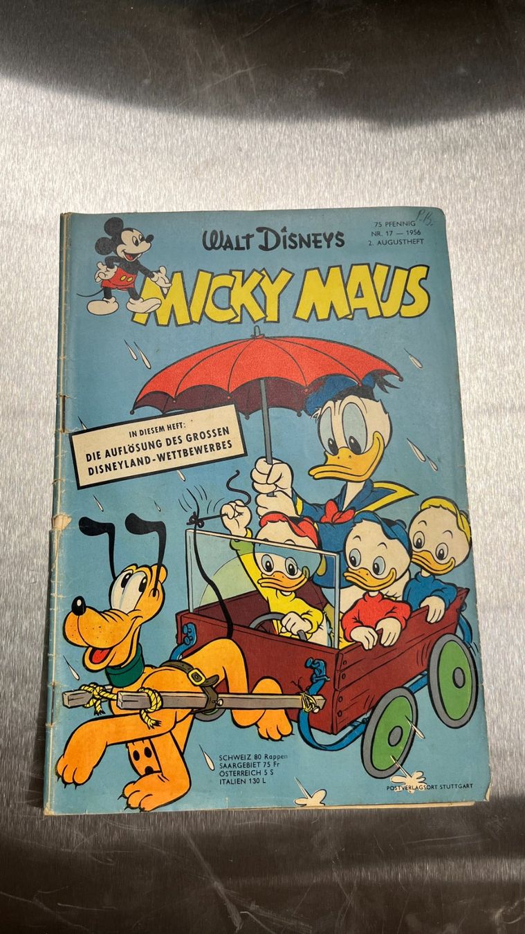 Fumetti: Walt Disneys Micky Maus Nr. 17, 2. August 1956 – Usato da Bern venduto da daskannweg