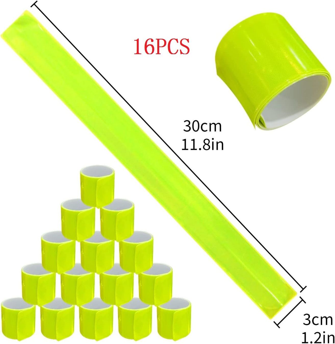 Rubans décoratifs: 16pcs Reflektorbänder Schnapparmbänder Reflektorband – Neuf (Voir description) à Thun par zerla 1