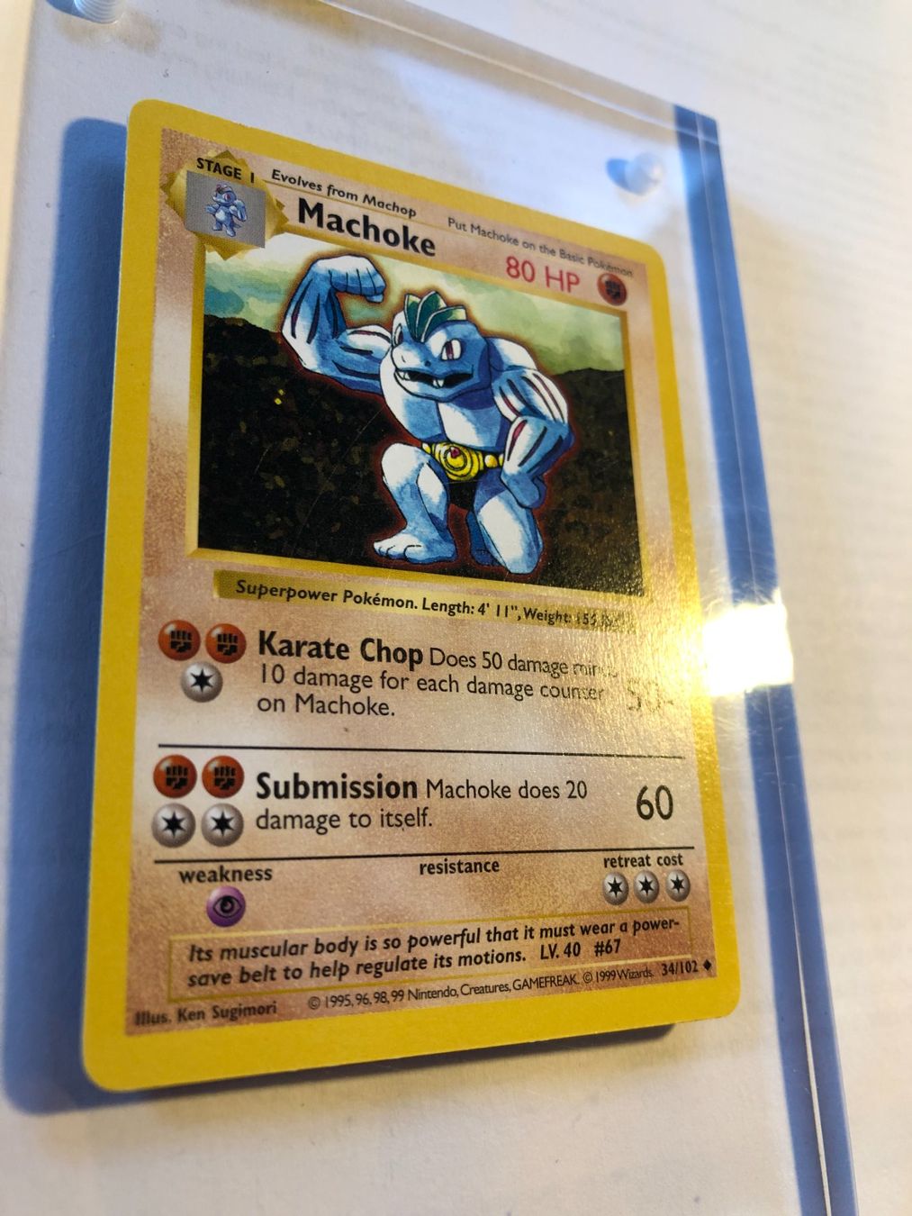 Cartes à collectionner: Machoke (uncommon) base set Shadowless - LP - ab 1.- – D'occasion à Giubiasco par dan_pr8b 1