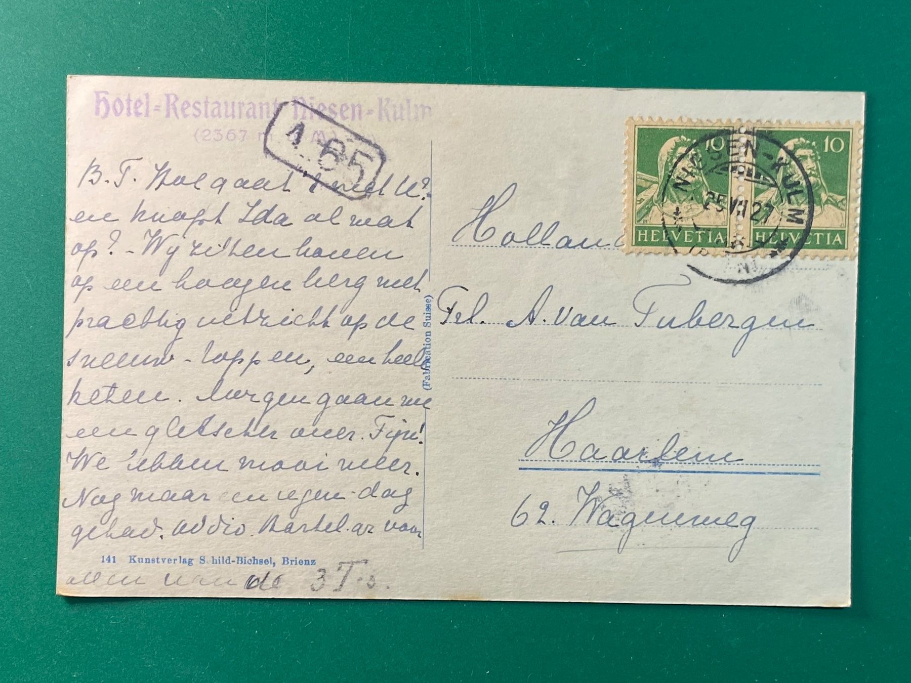 Cartes postales: Niesenbahn, Blüemlisalp – D'occasion à Steg VS par _vinci_ 1