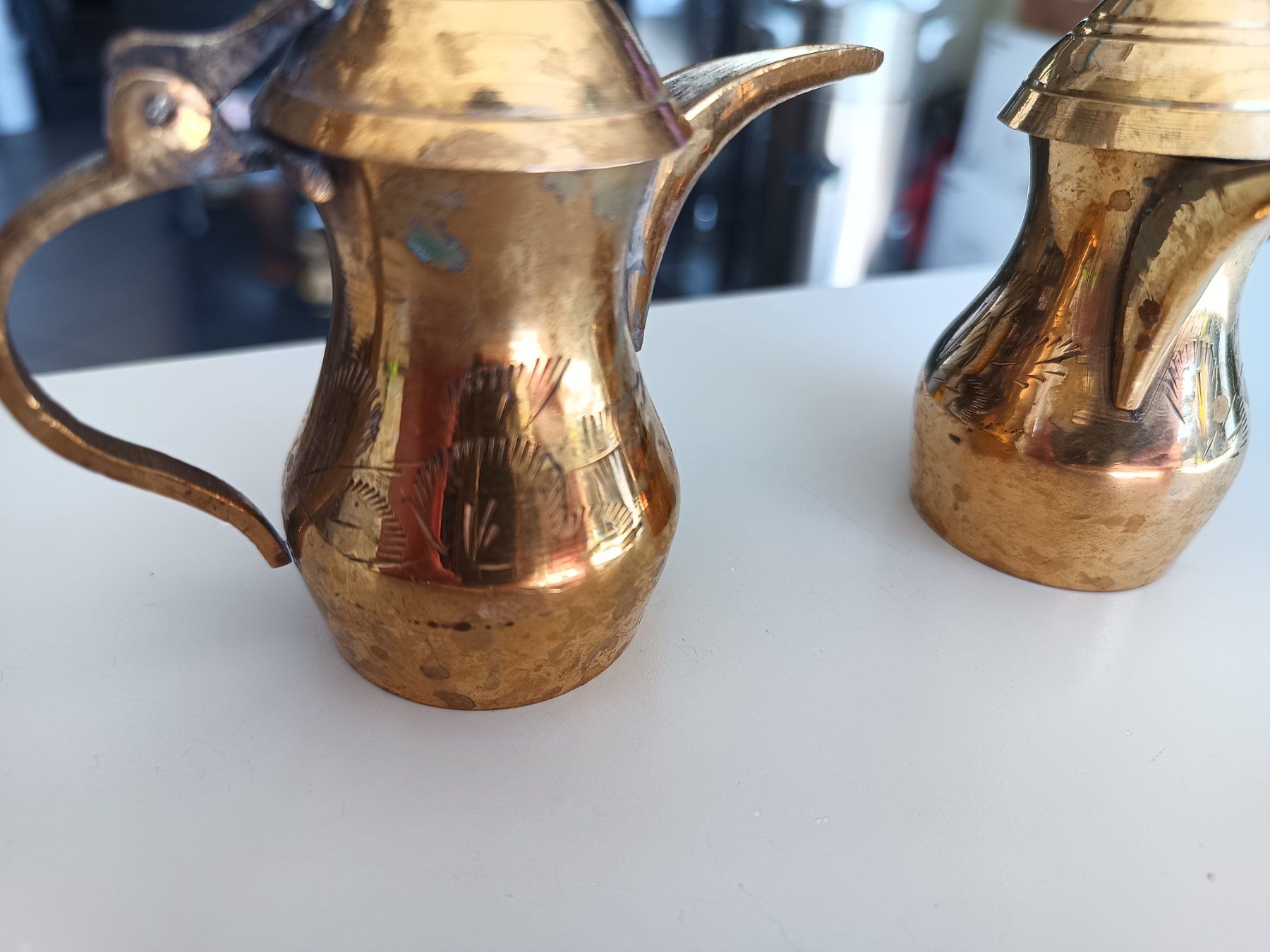 Teiere: Dallah Messing Kaffeekannen Orientalisch – Usato da Oberegg venduto da A-Z.Handel.Loehrer 4