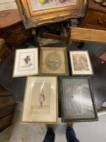 Gravure Suisse Encadrée, Militaire Lance, Vintage  (50)