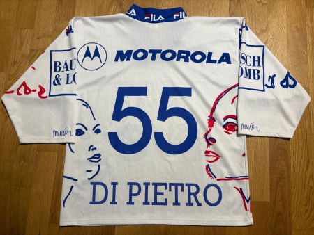 ORIGINAL EV ZUG # 55 PAUL DI PIETRO TRIKOT FILA EVZ S