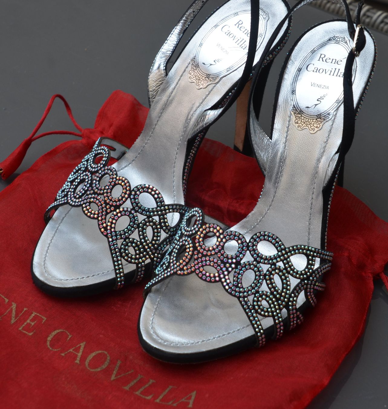 René Caovilla Scarpe da donna: Rene Caovilla Sandalen / sandales .38 – Usato da Collonges venduto da arashee