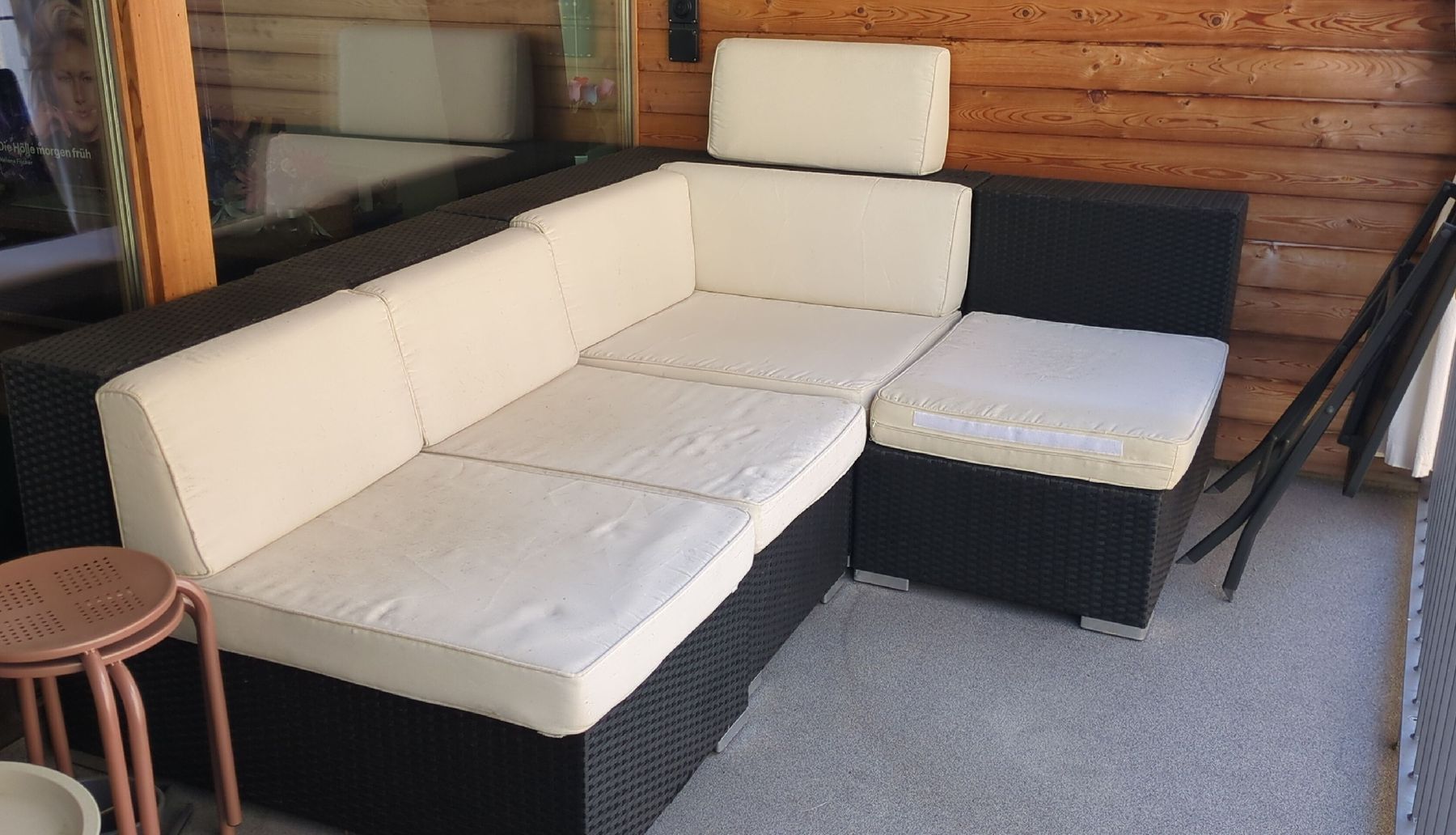 Sedie a sdraio: Lounge Sofa Rattan Optik schwarz  – Usato da Einsiedeln venduto da cgy_z5yw 1