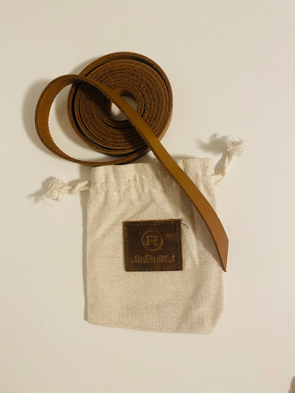 Dekobänder: BRAND NEW! Leather Strips light brown (1.3 x 182 cm) – Neu und originalverpackt aus Clarmont von sil_59s9