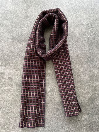 Herren Schal aus Fleece mit Karomuster - Größe 90 x 30cm