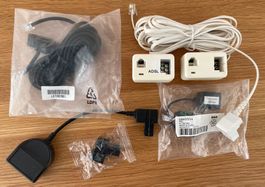 Div. DSL-Splitter, Telefon Adapter u. Anschlusskabel Telefon