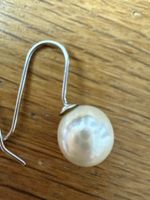Ohrringe mit Perle Silber guter Zustand