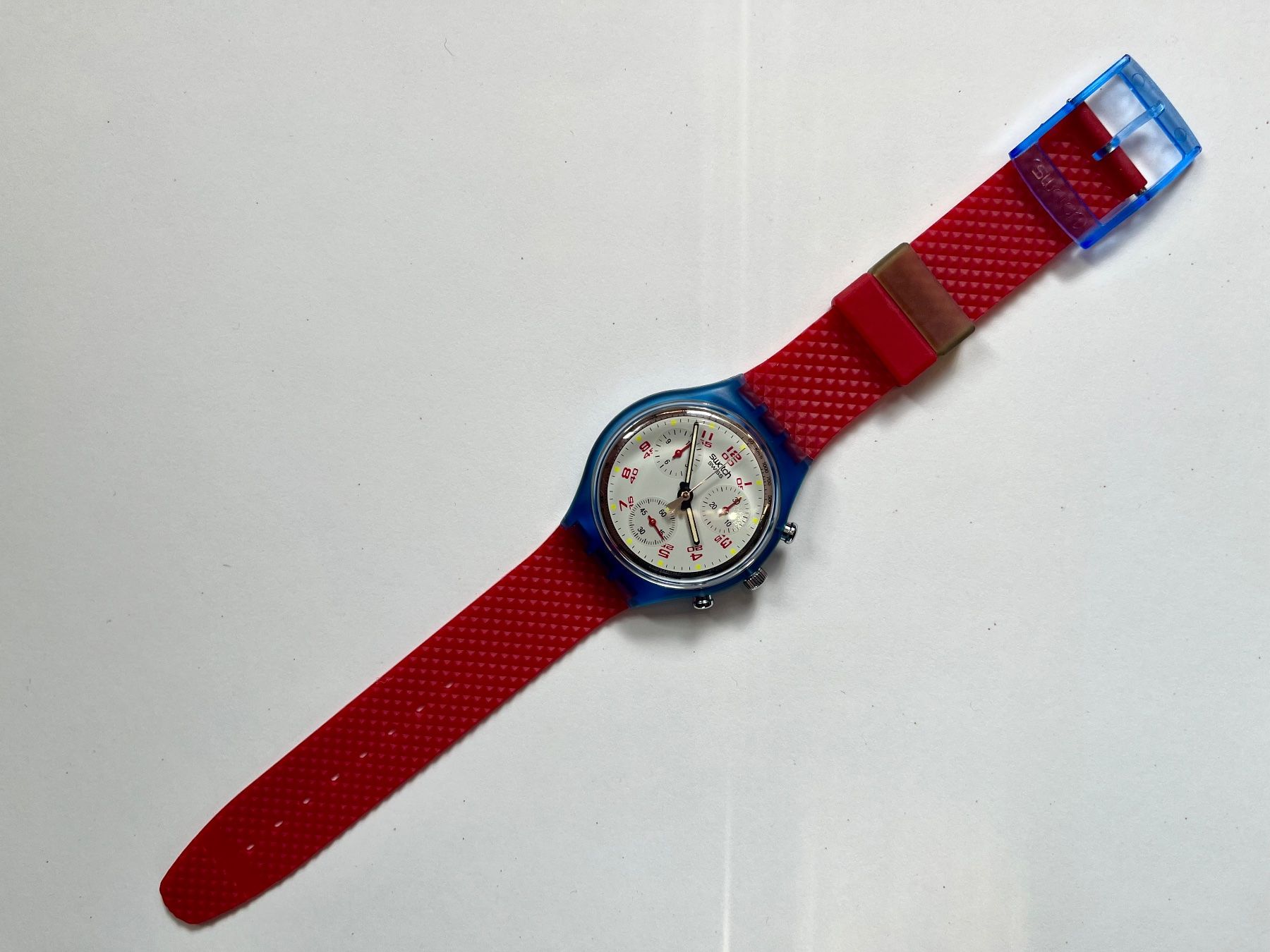 Swatch Chrono JFK SCN103 1992 Perfekter Zustand OVP (Nuovo e nell 