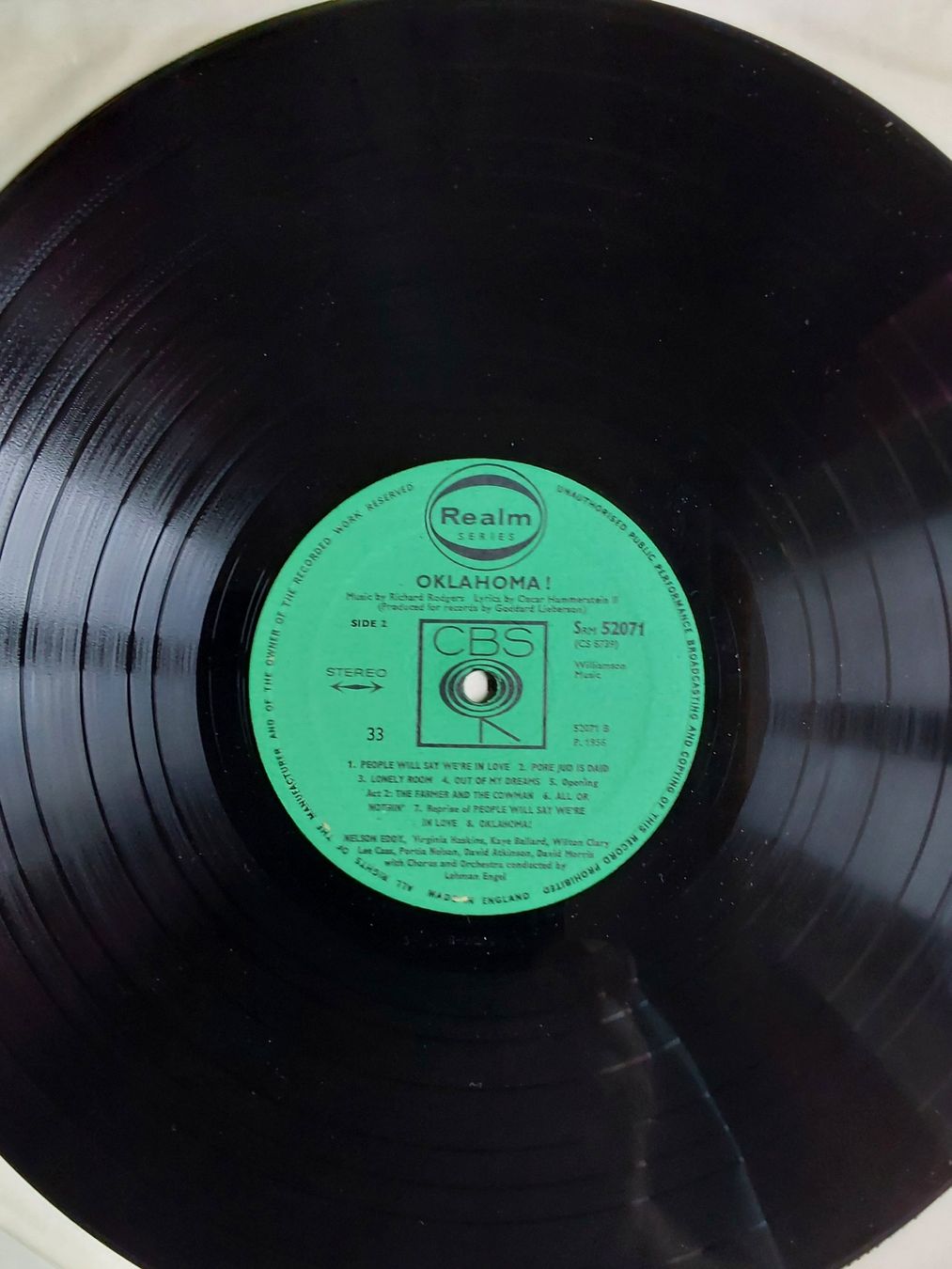 Schallplatten: LP Vinyl - Nelson Eddy -Oklahoma -UK – Gebraucht aus Villeret von Fil11 3