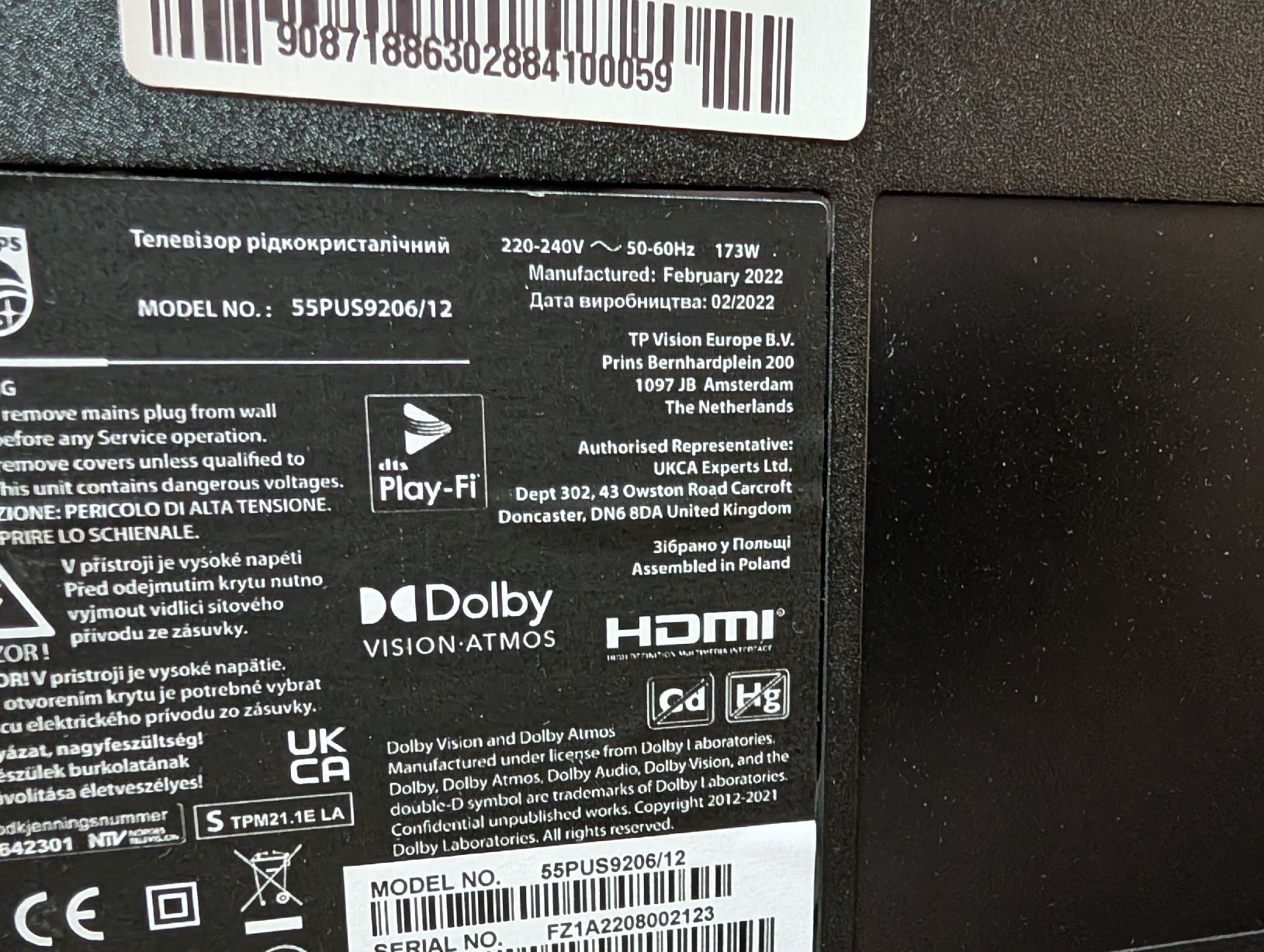 Philips Televisori: Philips 55PUS9206/12, 2022,Topzustand – Usato da Berikon venduto da summifly 5