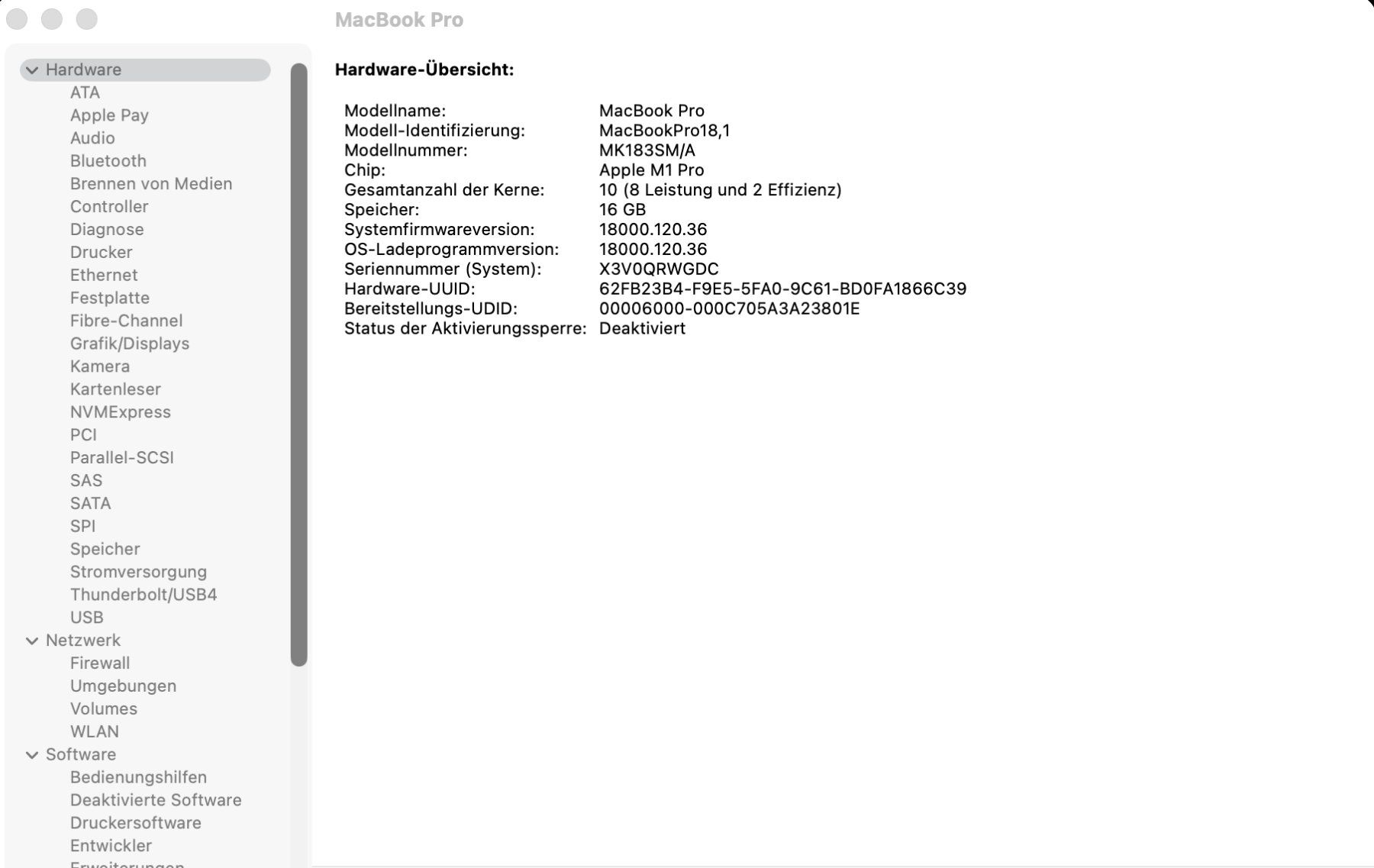 Apple Notebooks: Apple MacBook Pro 16" (2021) – Gebraucht aus Wettingen von cafuda 8
