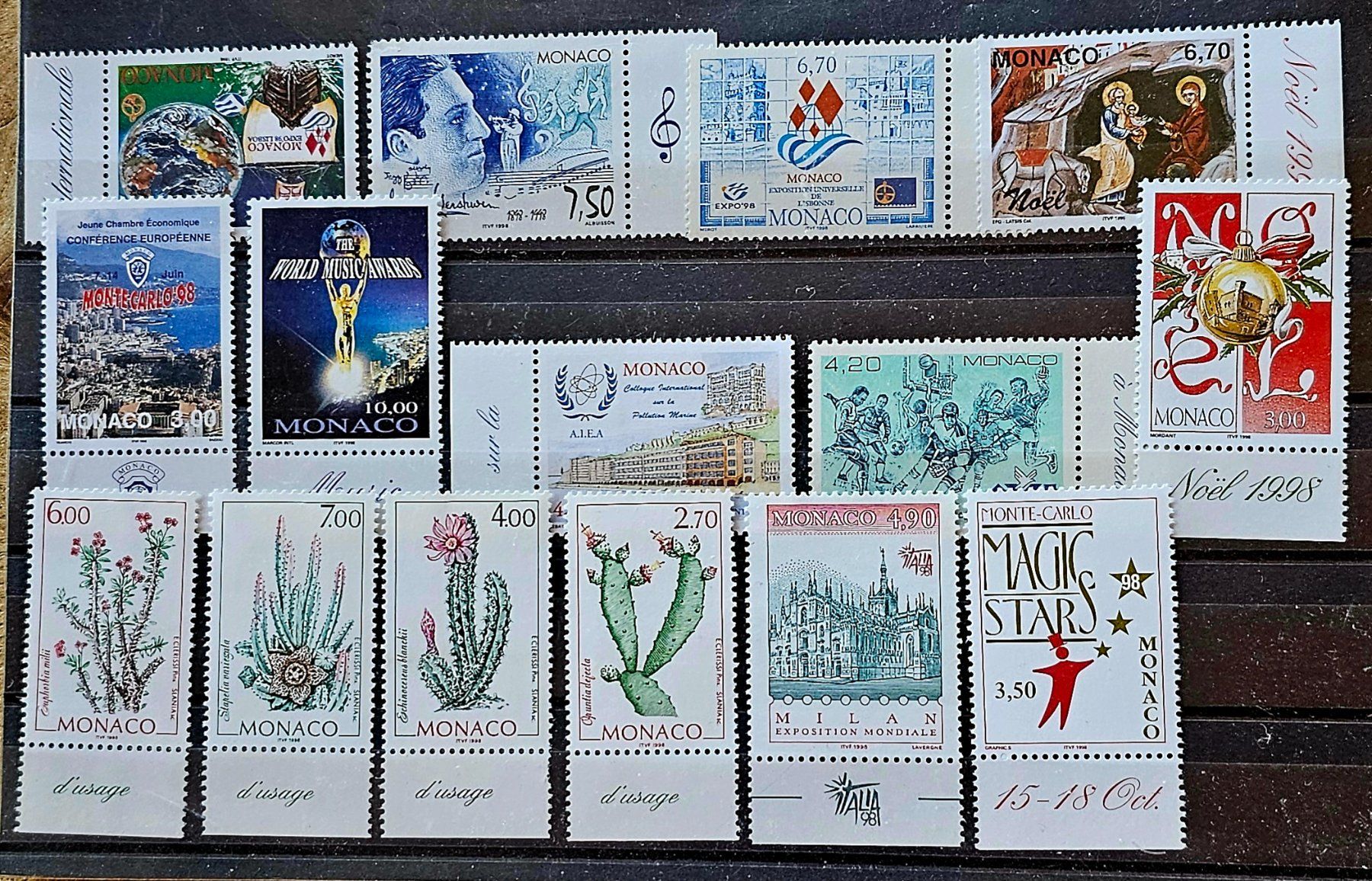 Tutti i francobolli: MONACO timbres neufs ** ~1998 – Nuovo (secondo la descrizione) da Les Valettes venduto da Nuba1