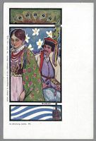 W. WACHTEL, JUGENDSTIL-AK Oesterreichiesches Paar in Tracht