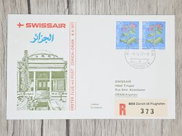 CL12 Enveloppe + Timbre Suisse 1977 Thème Aviation