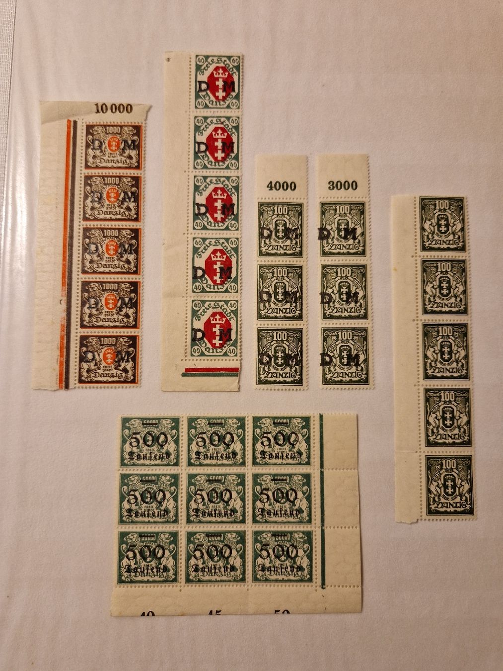 Tous les timbres: Deutsches Reich Danzig postfrisch – Neuf (Voir description) à St. Gallen par Enrico_SG