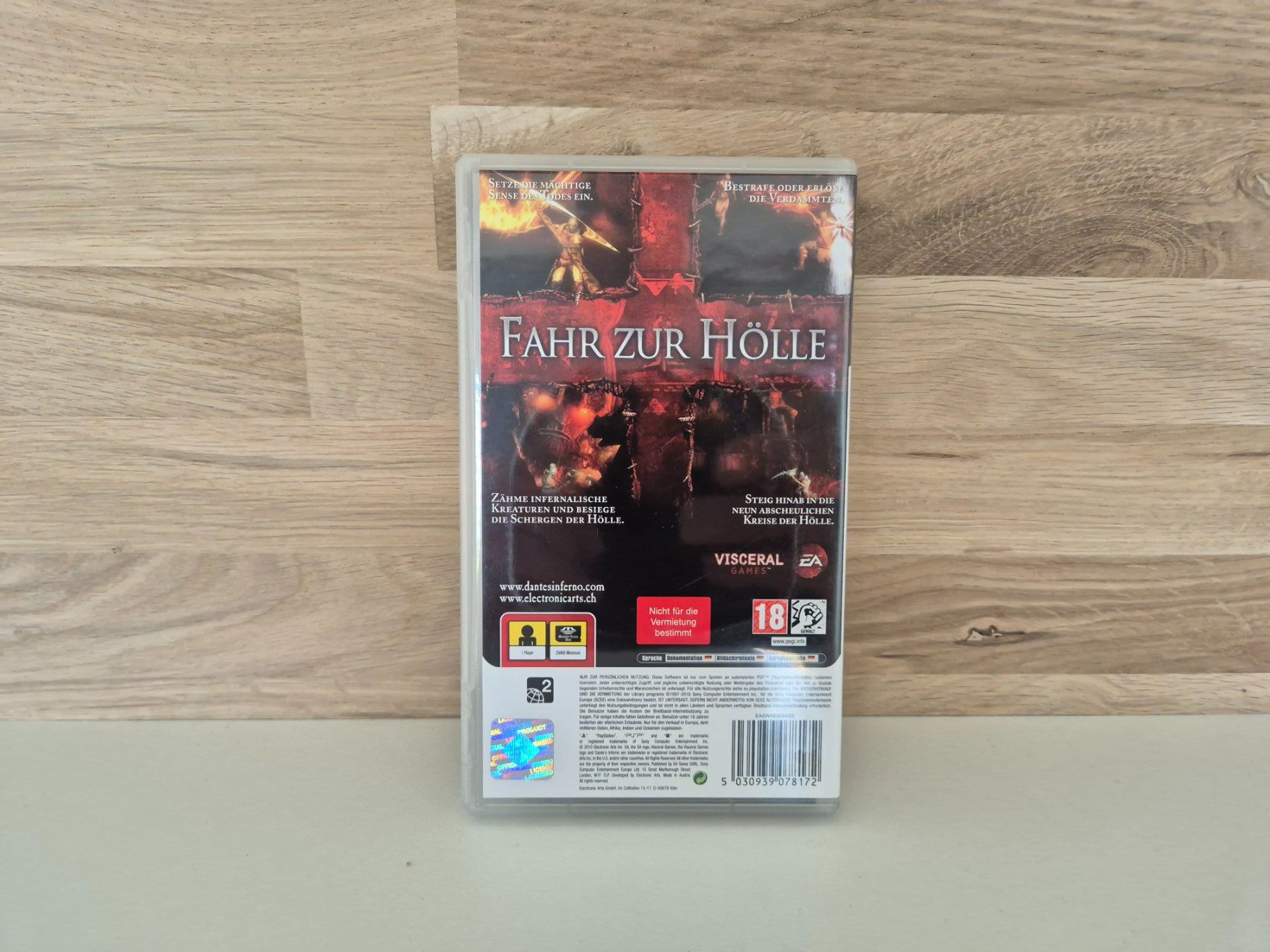 Giochi: Dantes Inferno - Playstation PSP – Usato da Bassersdorf venduto da retrolab 2