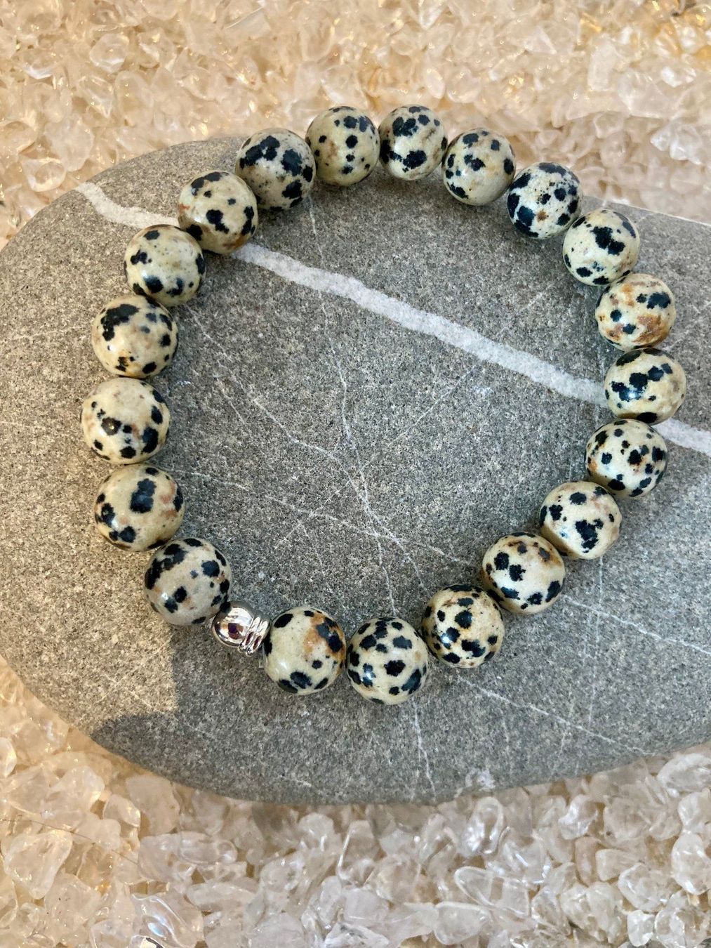 Bracciali & Braccialetti: Armband - Dalmatiner Jaspis – Nuovo (secondo la descrizione) da Biberist venduto da tl-schmuck 1
