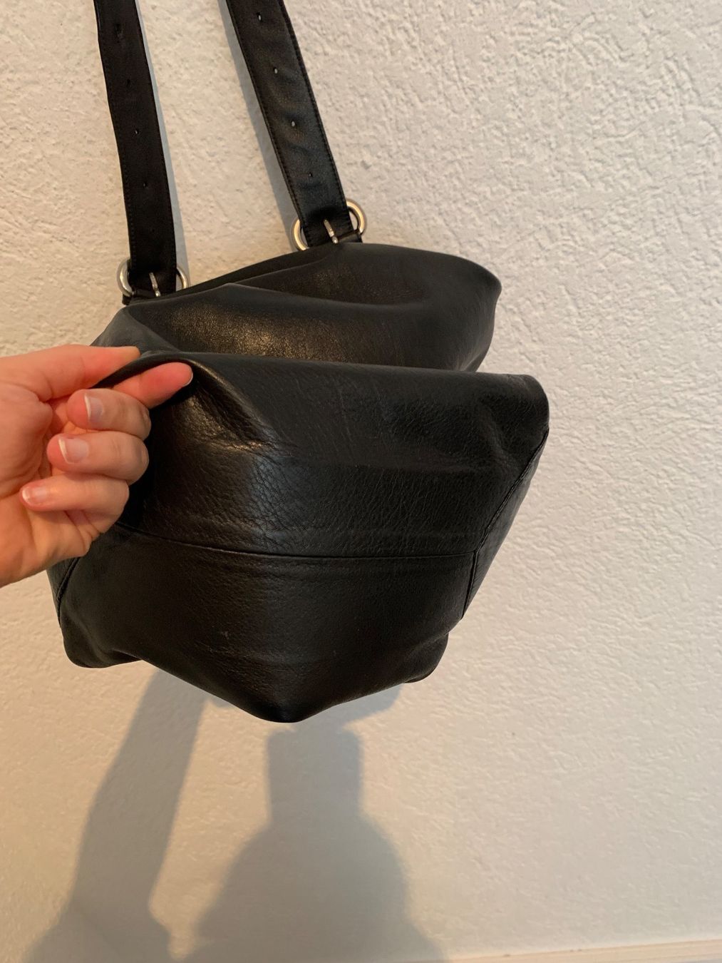 Borse da donna: Lupo echt Leder Tasche Beuteltasche schwarz – Usato da Fislisbach venduto da KolibriSecondhand 7