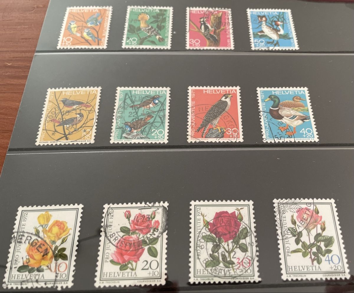 Tutti i francobolli: Pro Juventute Briefmarken 1970 - 1972 – Usato da Fahrwangen venduto da Venez