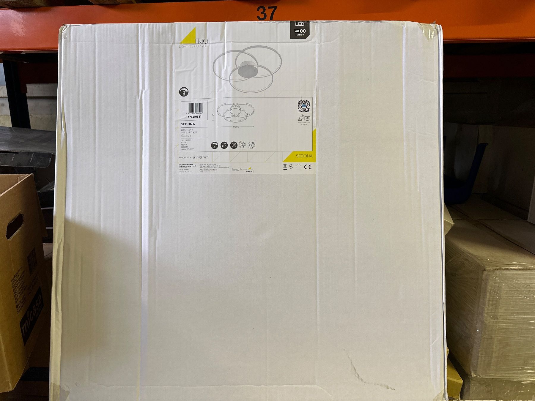 Kronleuchter & Deckenlampen: neue, edle LED Deckenleuchte Sedona weiss – Neu und originalverpackt aus Necker von liq24 3