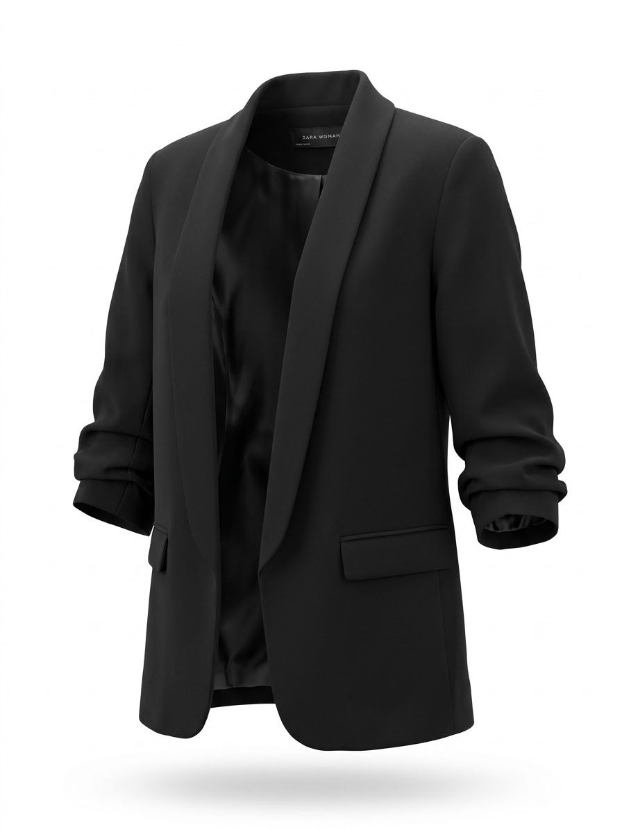 Zara Jacken: Schwarzer Blazer, 3/4-Ärmel, Gr. S – Neu (gemäss Beschreibung) aus La Tour-de-Peilz von Sezanette_and_Cie