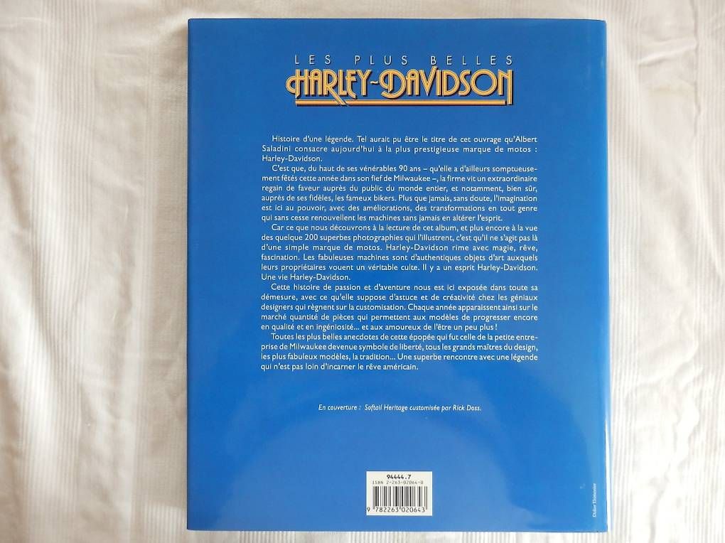 Libri: Livre Harley Davidson " Les plus belles H.D. " – Usato da Hauterive NE venduto da Davidsonson 1