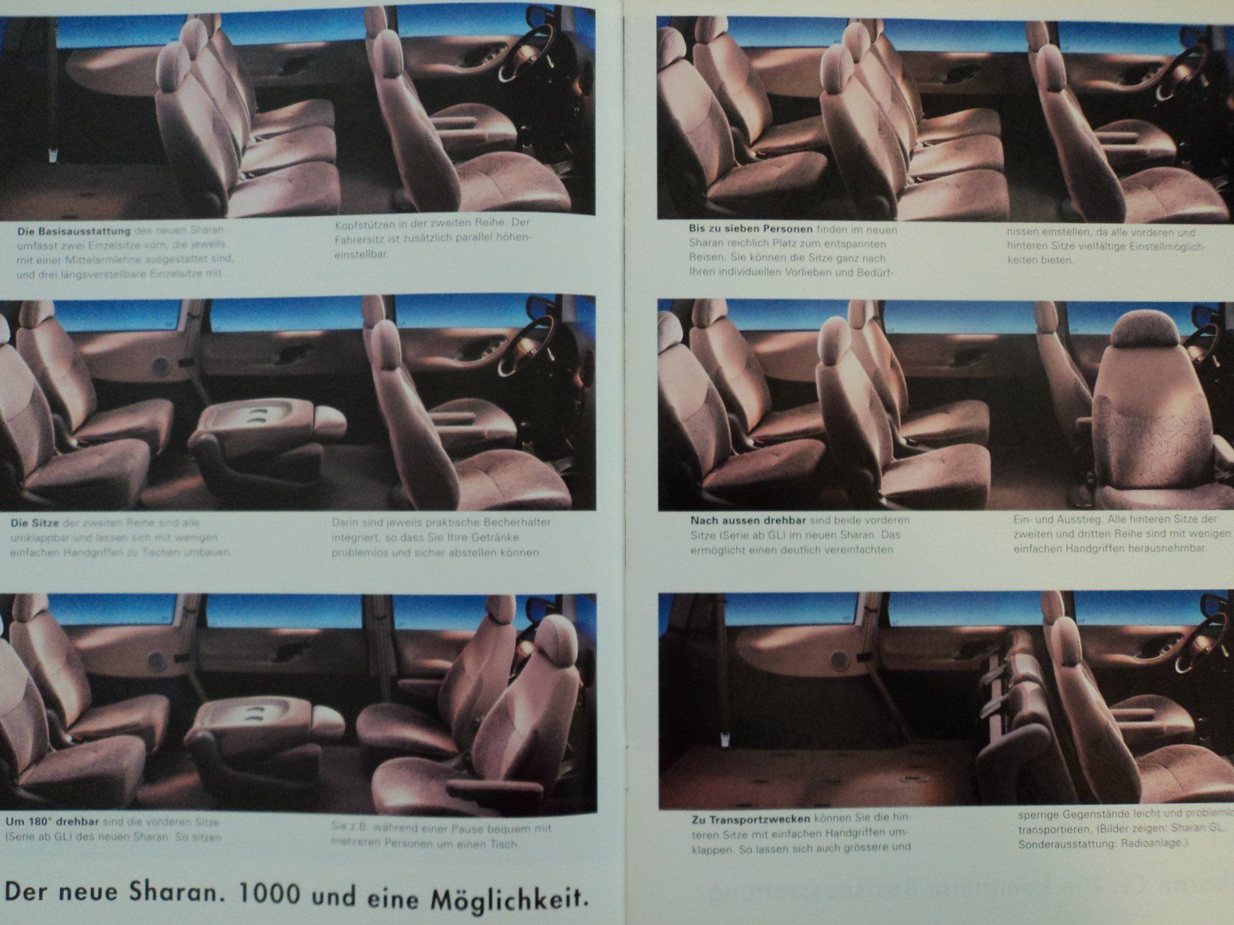 VW Documenti: Prospekt VW Volkswagen Sharan 1995 – Usato da Schwarzenburg venduto da modelCARama 4
