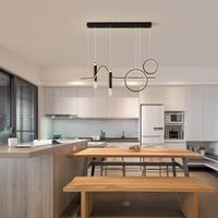 Hängeleuchte modern schwarz 94cm LED gebraucht