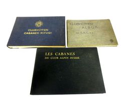 3 livres Clubhütten Cabanes Rifugi Club Alpin Suisse