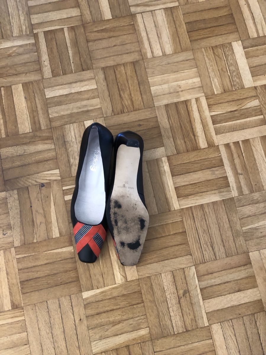 Scarpe da donna: Schicke Pumps Schwarz/Orange, Gr.39 – Usato da St.Gallen venduto da sangi56 3