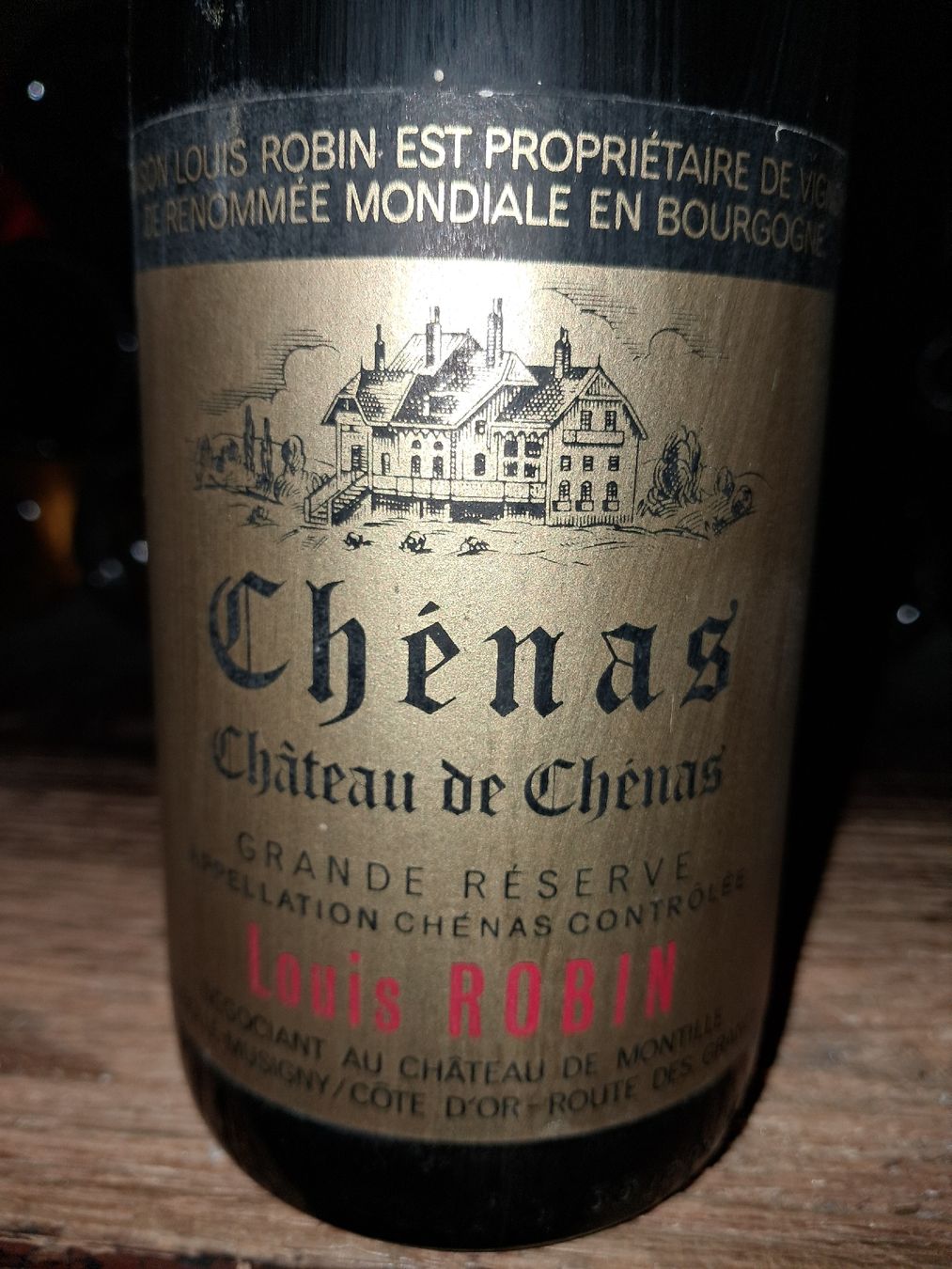 Vino: Louis robin Chateau de chenas grande reserve 1988 – Nuovo e nell'imballaggio originale da Le locle venduto da juliensaran