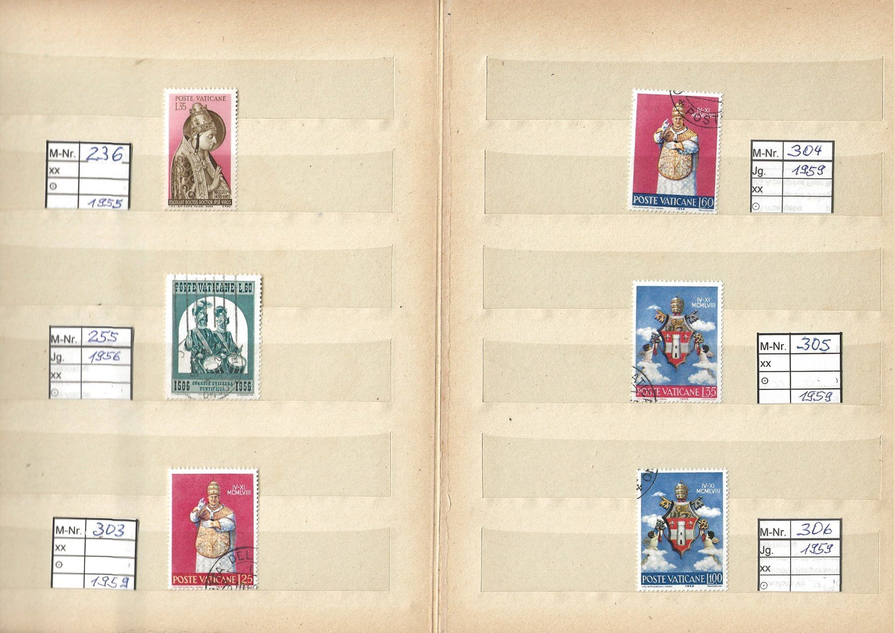 Alle Briefmarken: Vatikan – Gebraucht aus Küblis von Corvus8595 3