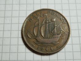 Großbritannien ½ Penny, 1944