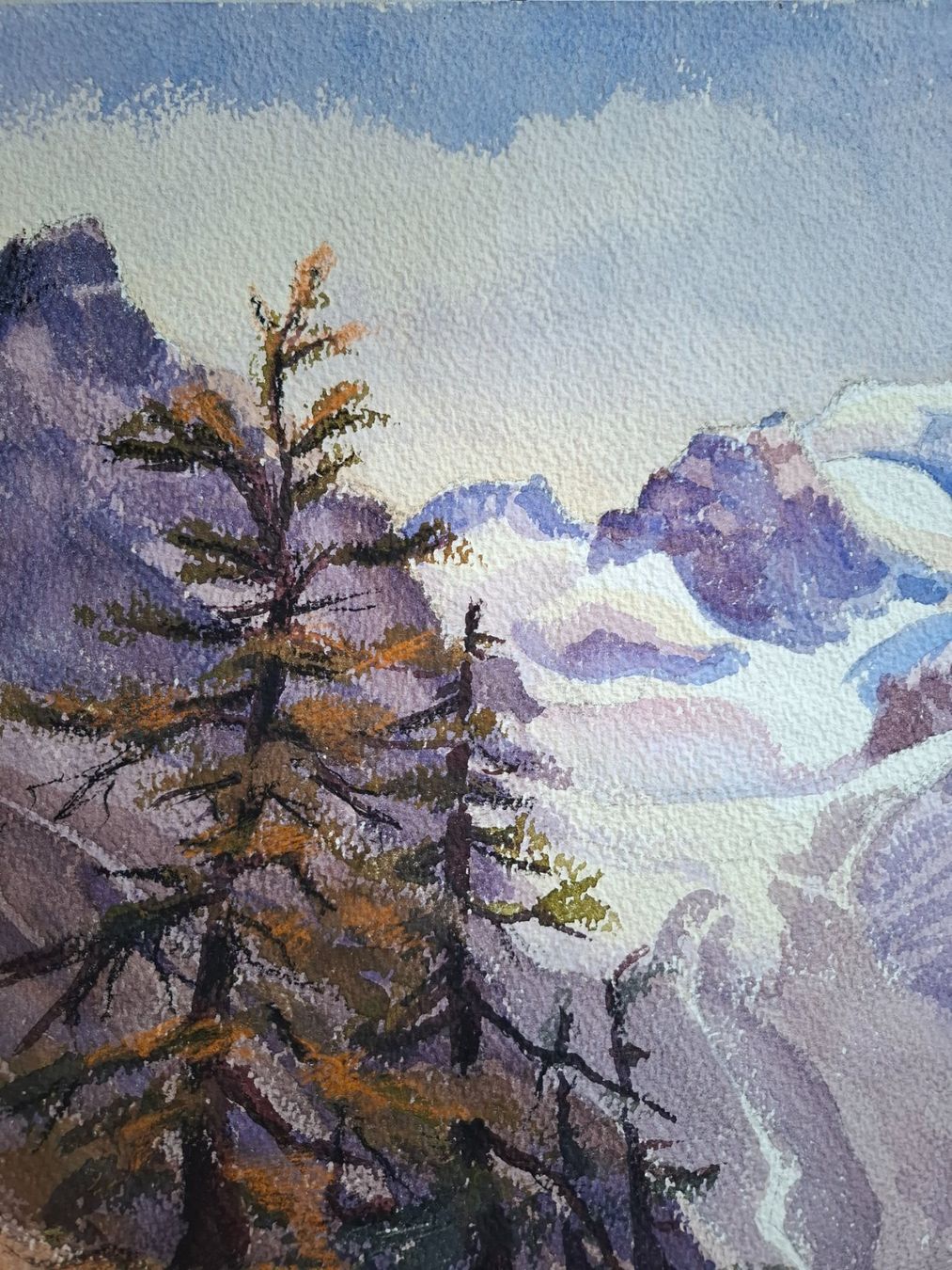 Dipinti: Aquarell Ferdinand Meyer-Streiff Saas Fee Allalinhorn VS – Usato da Rheinfelden venduto da Badelus 6