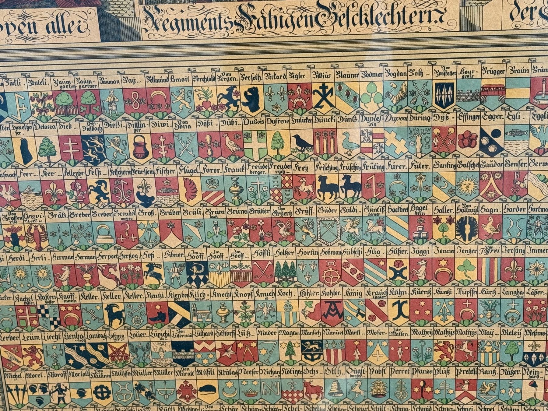 Grafiken & Lithographien: Antike Litho Regimentswappen Stadt Bern – Gebraucht aus Bern von Jwpm66 2