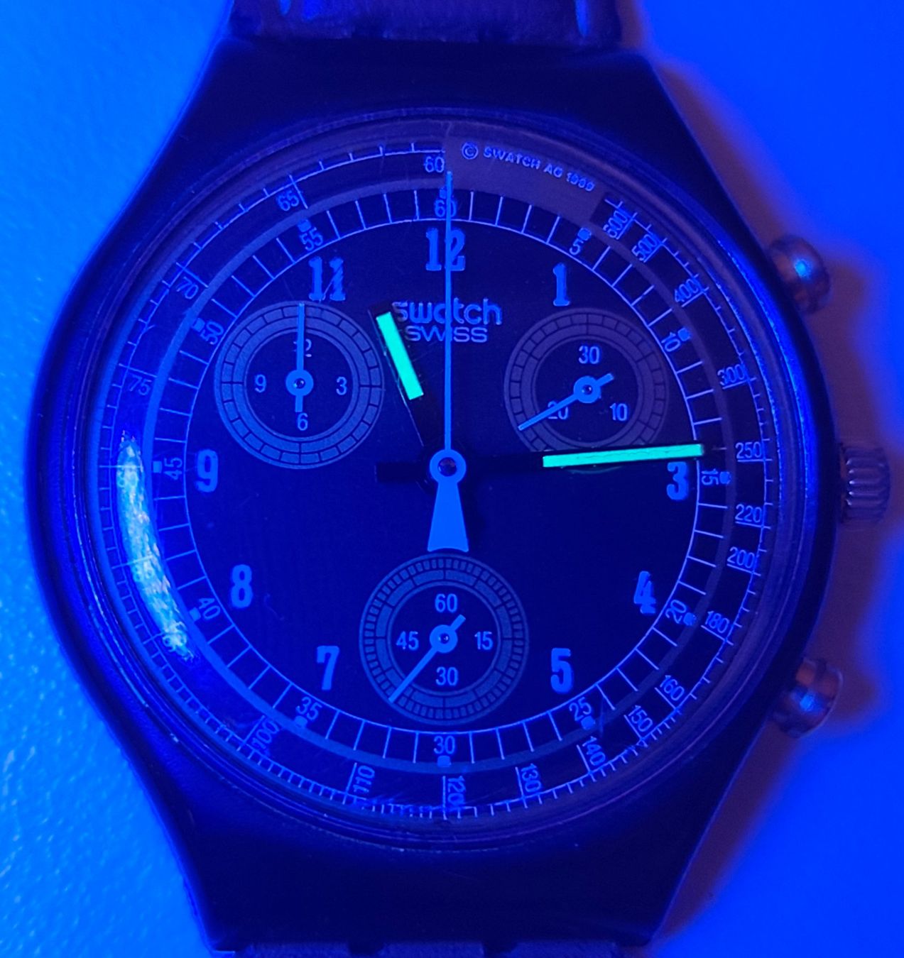 Swatch Montres: Swatch ⌚CHRONO SAND STORM - SCB104 – D'occasion à Eschenbach SG par Piratenschatz 1