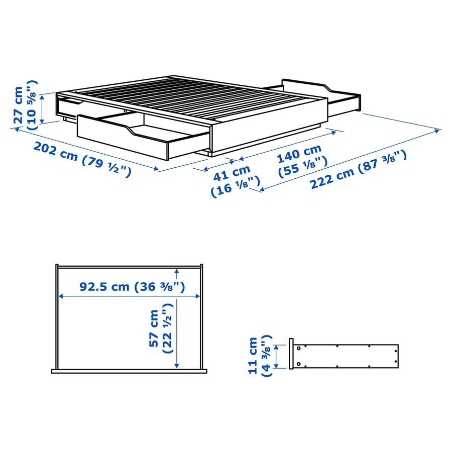 Ikea Betten: Ikea Bett Mandal 160 x 200cm – Gebraucht aus Schalchen von Ayrastark 1