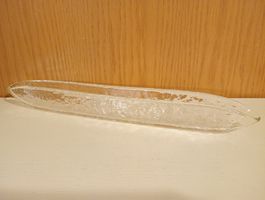 Elegante Glasschale / Olive Gondola 33 cm