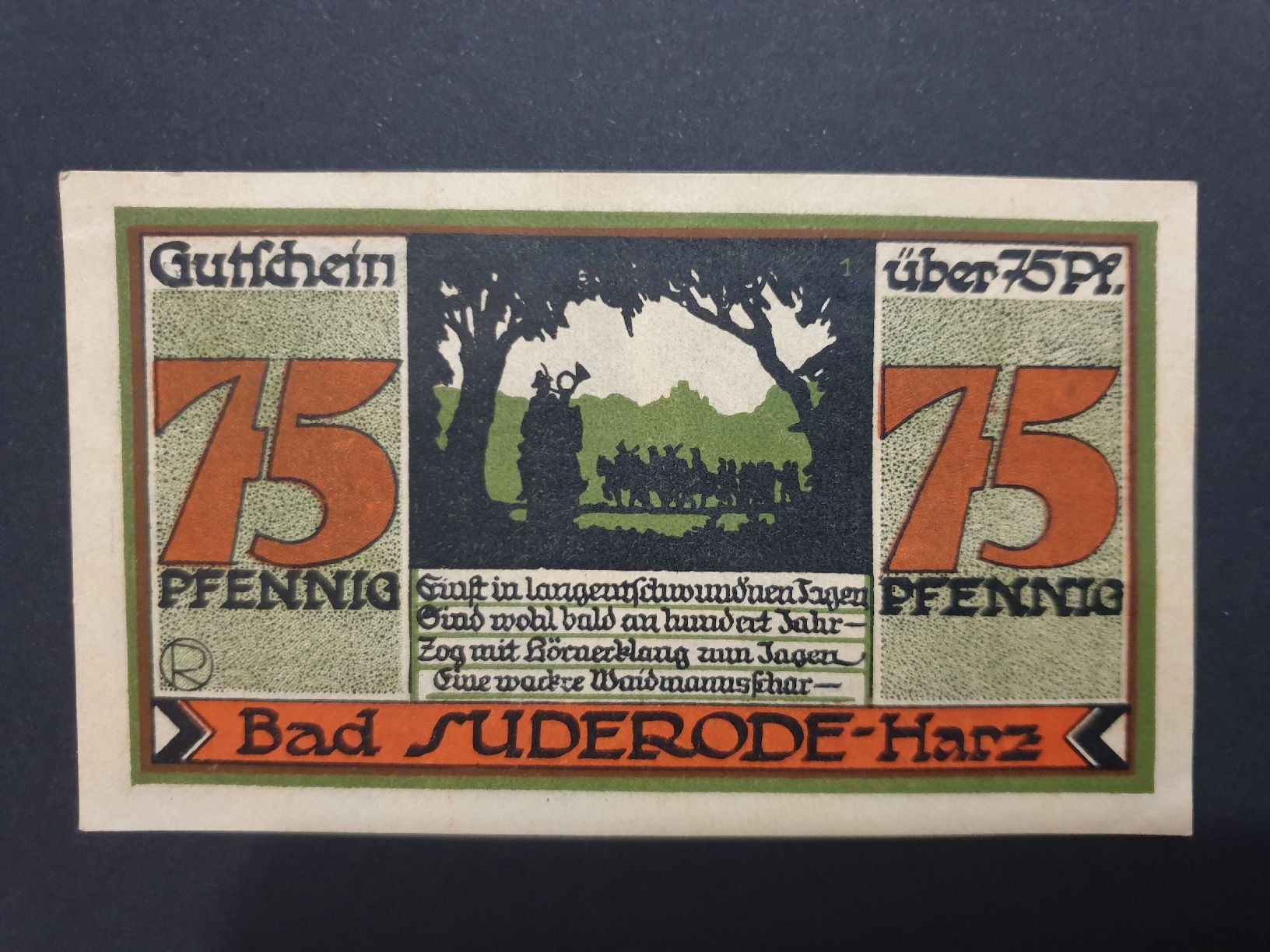 Banconote: D.R Notgeld Suderode Bad 1921 n°1 – Usato da Versoix venduto da rucio