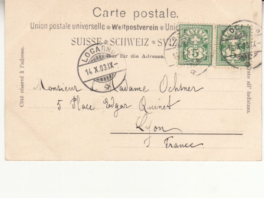 Cartoline postali: Madonna del Sasso 1903 – Usato da Bürglen TG venduto da StampGraf 1